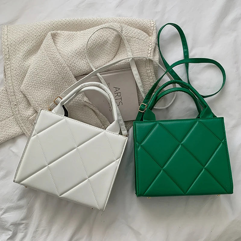 Spring Plaid Crossbody Bags Shoulder Bag Top Handle Bag