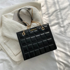 Stone Pattern Shoulder Bag for Women Crossbody Square Handbag