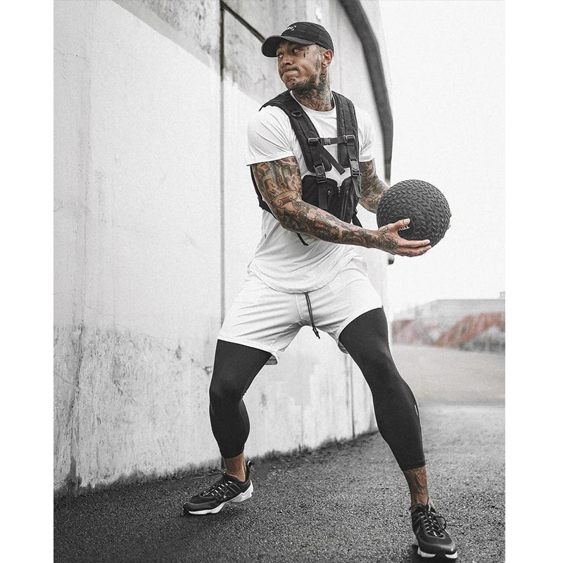 Men Hip Hop Tactical Vest Chest Rig Phone Bag Streetwear Kanye Waistcoat