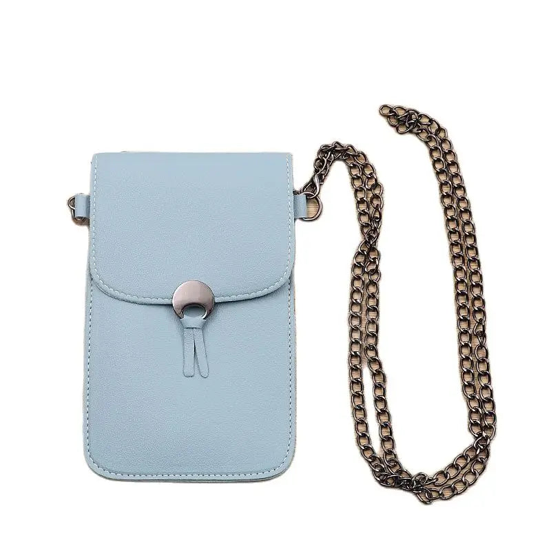 Chain Strap Messenger Touch Screen Mobile Phone Bag Women's Small Backpack