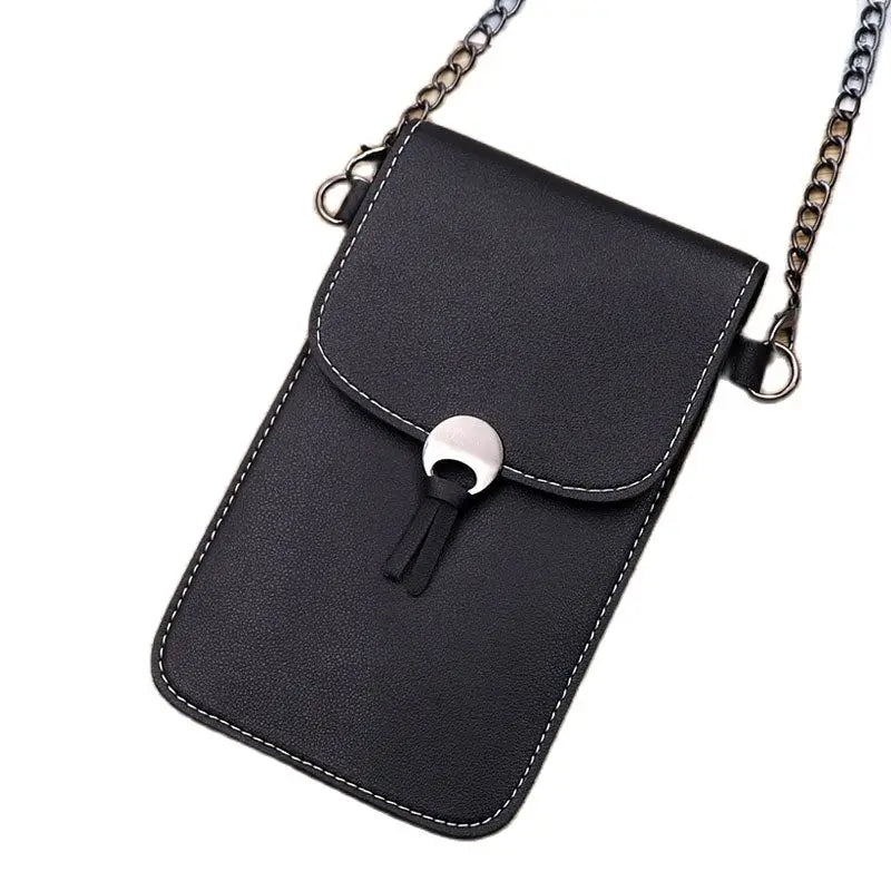 Chain Strap Messenger Touch Screen Mobile Phone Bag Women's Small Backpack