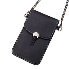 Chain Strap Messenger Touch Screen Mobile Phone Bag Women's Small Backpack