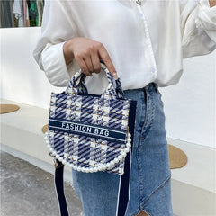 Stylish Denim Crossbody Bag with Chain Shoulder Strap