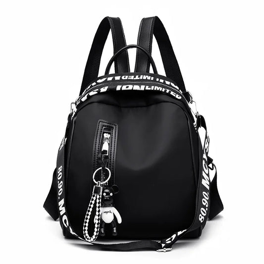 Women Backpack Oxford School Backpack Lady Rucksack Shoulder Bag Tote