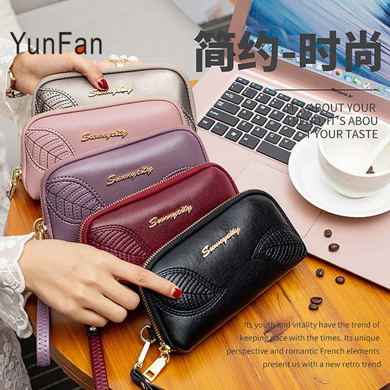 Retro Multi-card Pocket Wallet Zipper Women's Clutch Bag
