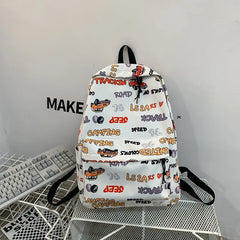 Letter Harbor Style Backpack Large Capacity Schoolbags