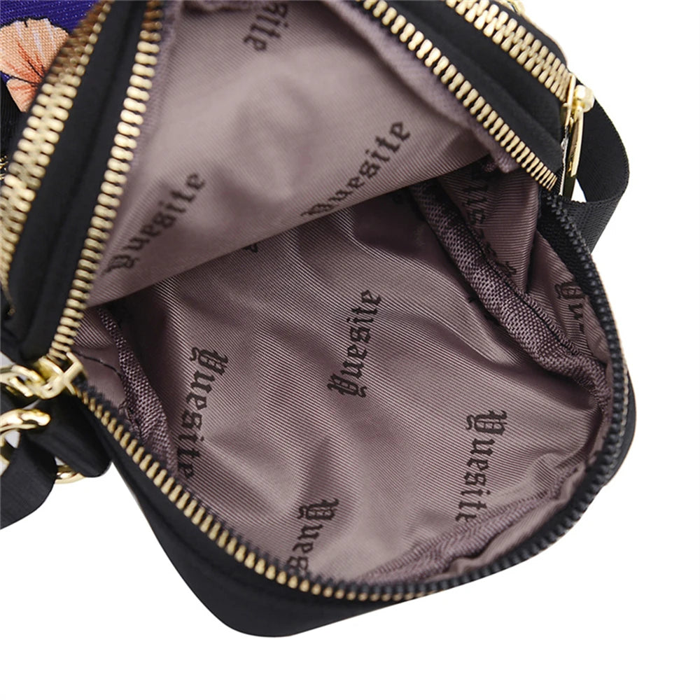 Mini Flower Shoulder Bag High Nylon Women Messenger Bag