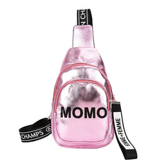 Chains Letter Casual Chest Crossbody Bag for Women