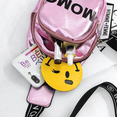 Chains Letter Casual Chest Crossbody Bag for Women