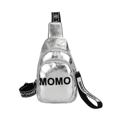 Chains Letter Casual Chest Crossbody Bag for Women