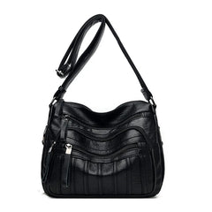 High Leather Travel Shoulder Bag Large Capacity Women Bags