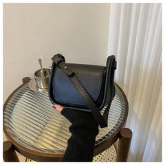 Solid Pu Leather Women Shoulder Bag Flap Female Crossbody Bags