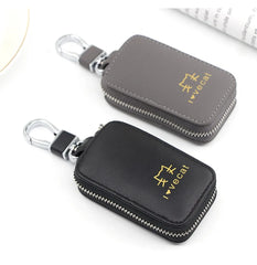 Women's Outdoor Leather Zipper Key Case Wallet