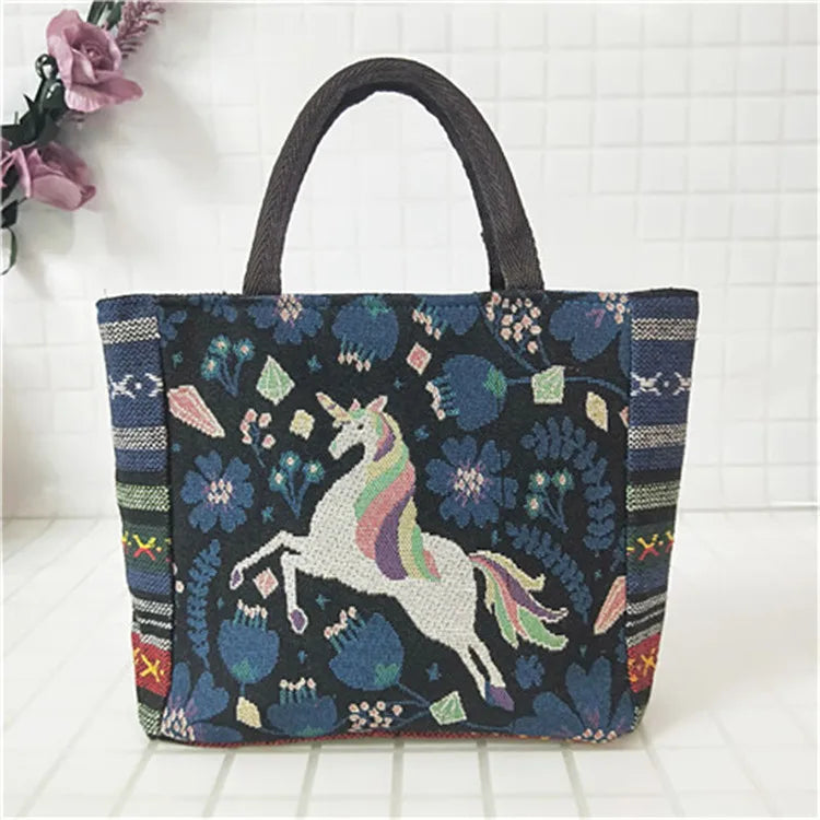Summer Women's Handbag with Phone Pocket and Zipper Flap