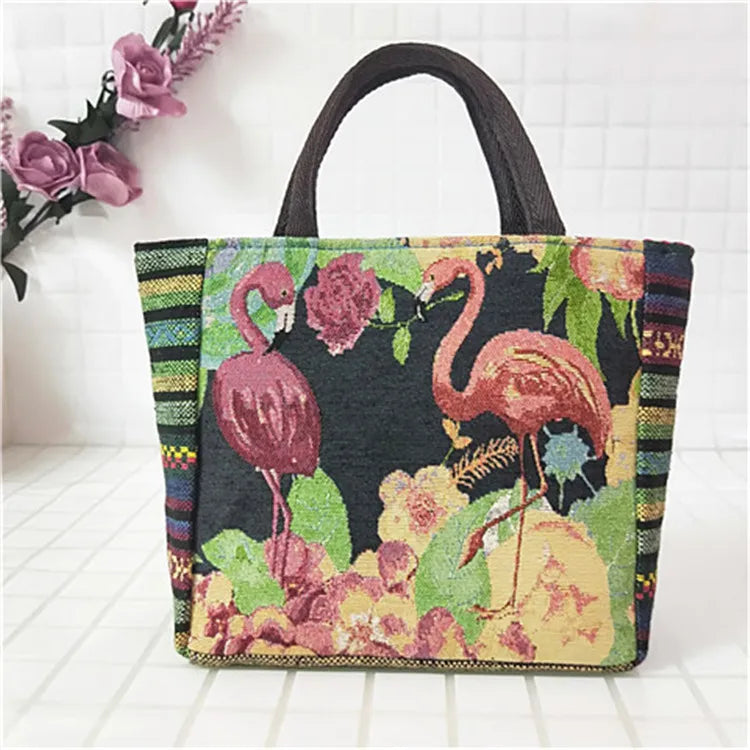 Summer Women's Handbag with Phone Pocket and Zipper Flap