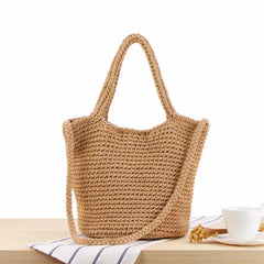 Summer Handbag with Phone Pocket and Zipper