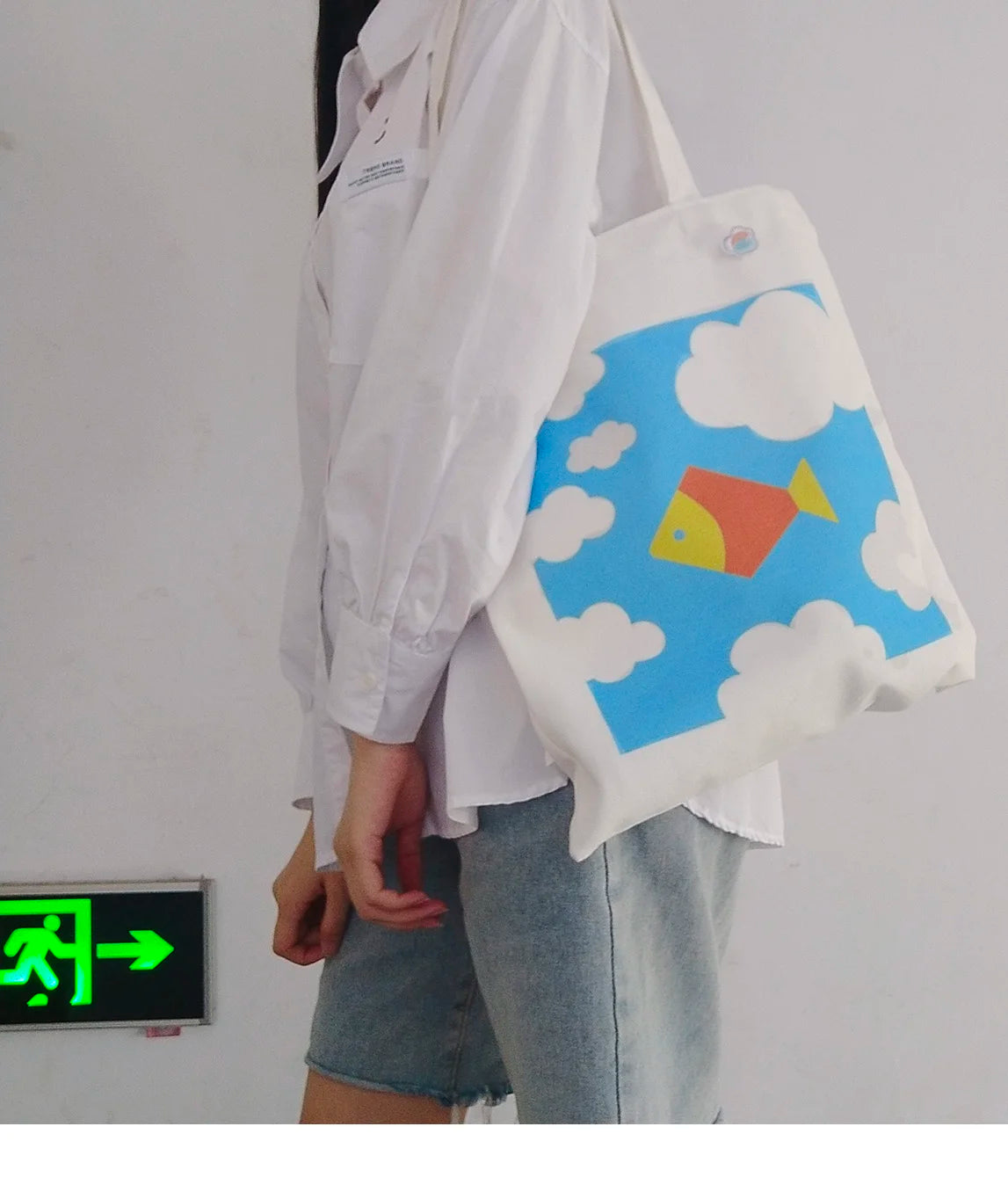 Stars Drama Fish Upon the Sky Pond Phuwin Pondphuwin Foldable Shopping Bag