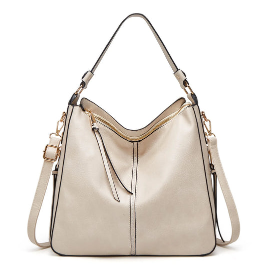 Soft Shoulder Bag Women's Handbag Solid Crossbody Purse Light