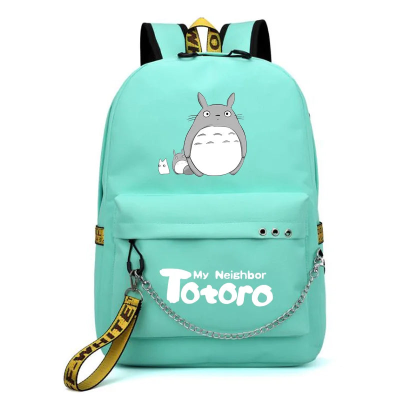 Totoro Backpack 3D Printing Softback Women Mochila School Space Backpack