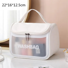 Translucent Cosmetic Bags Waterproof Wash Storage Women Tote Makeup Pouch