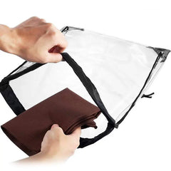 Transparent Drawstring Backpack School Gym Sport Bag PVC Drop