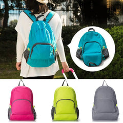 Lightweight Foldable Backpack Zipper Nylon Rucksack Multifunctional Bagpack