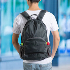 Lightweight Foldable Backpack Zipper Nylon Rucksack Multifunctional Bagpack