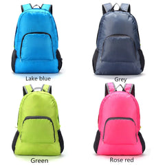 Lightweight Foldable Backpack Zipper Nylon Rucksack Multifunctional Bagpack