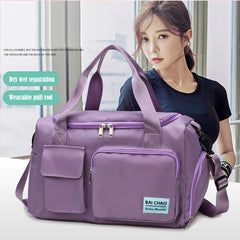 Waterproof Sports Duffle Bag Large Capacity Weekend Bag