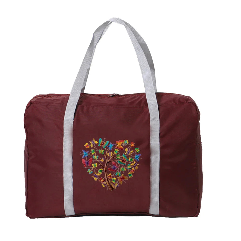 Nylon Butterfly Travel Bag Foldable Organizer Large Capacity