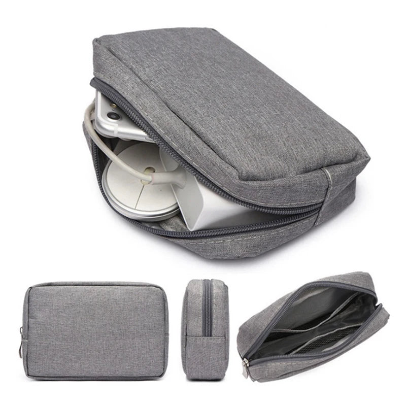 Travel Passport Case Cable Storage Set