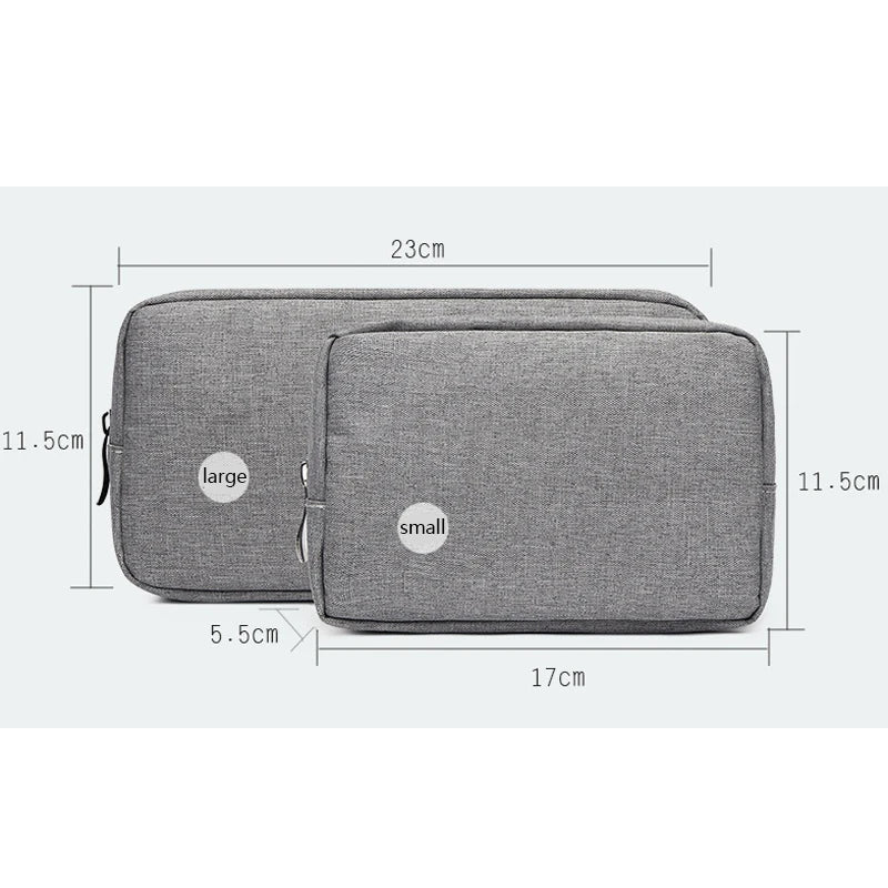 Travel Passport Case Cable Storage Set