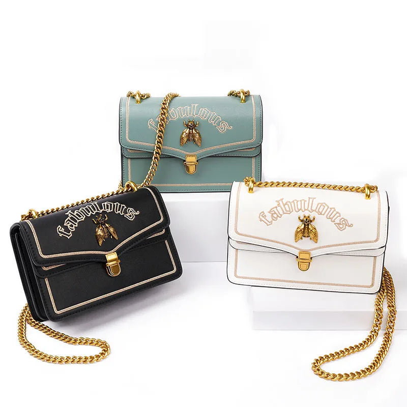 Thai LYN Bee Chained Crossbody Shoulder Bag 2748