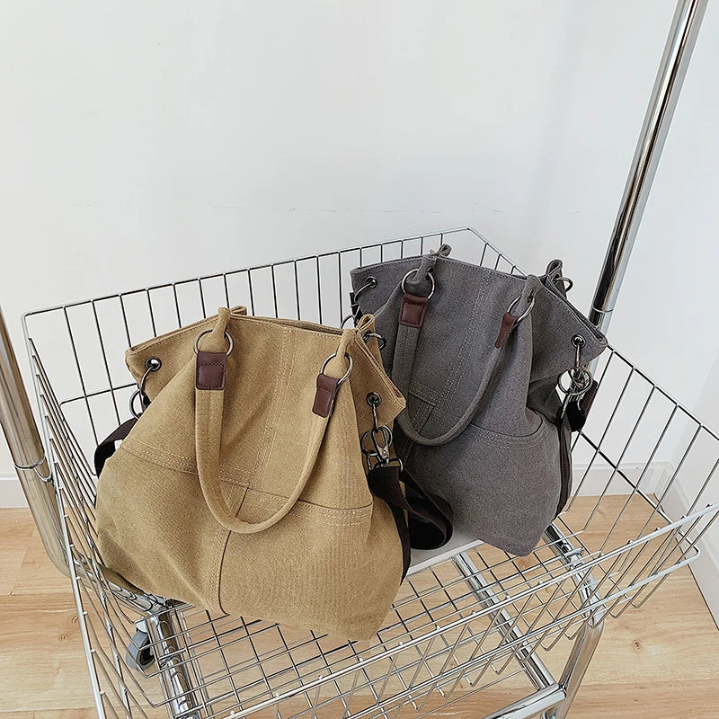 Fashionable Canvas Space Girl Handbag for Shopping and Party