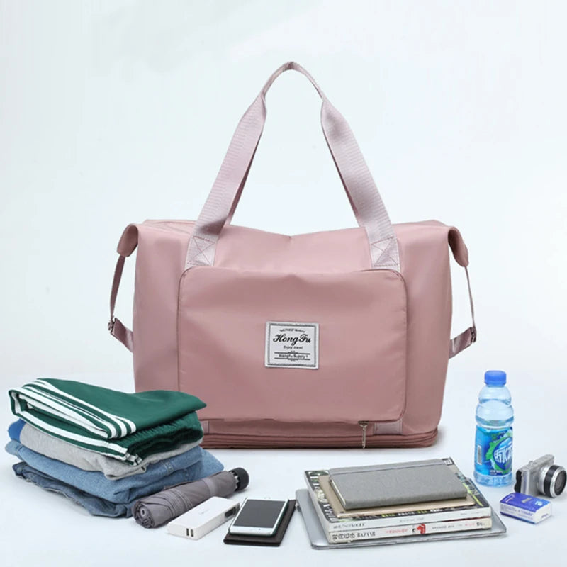 Large Capacity Folding Travel Bag Waterproof Tote Handbag Duffle Bag