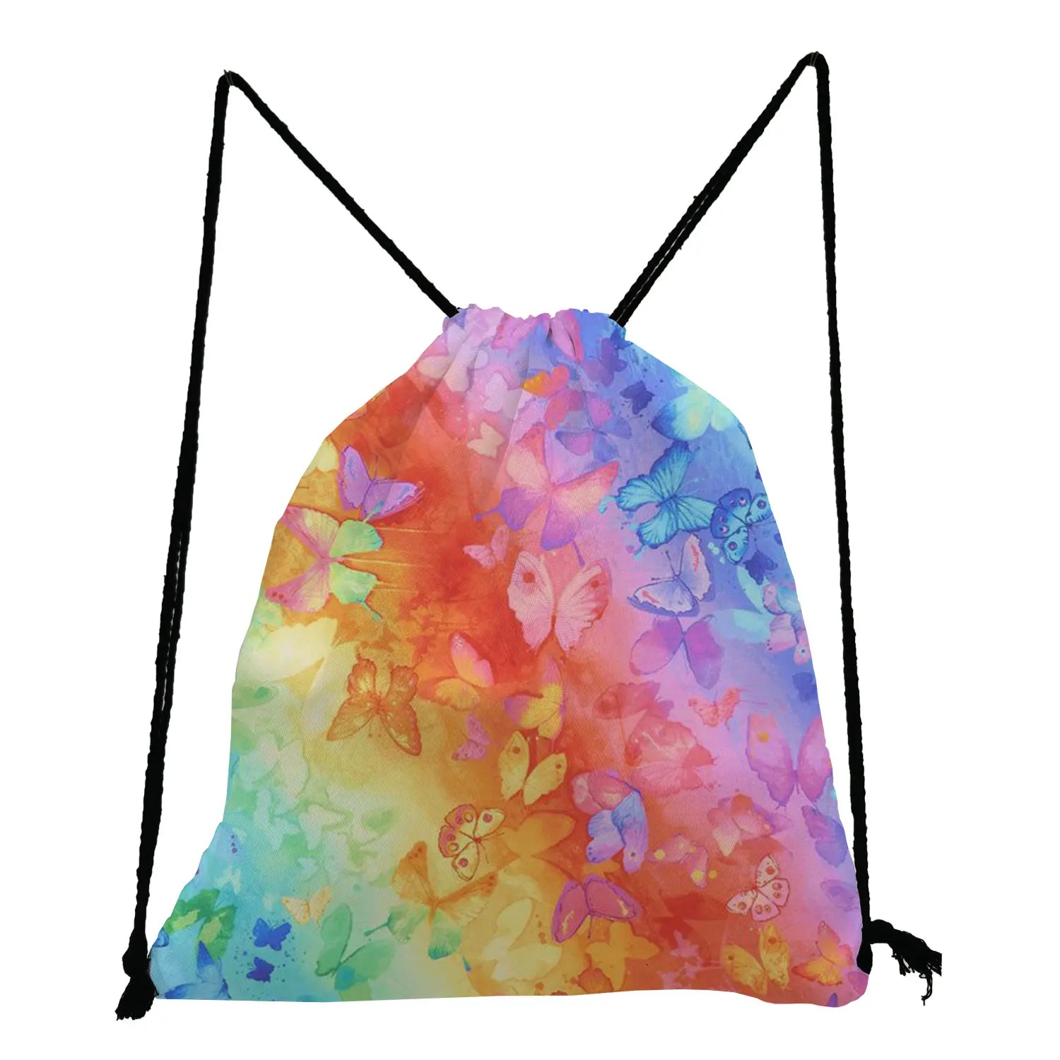 Rainbow Colors Art Creativity Drawstring Pocket Backpack