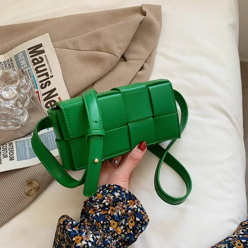 PU Leather Macaroon Small Waist Female Shoulder Bag Hand Bag Messenger Bags Fema