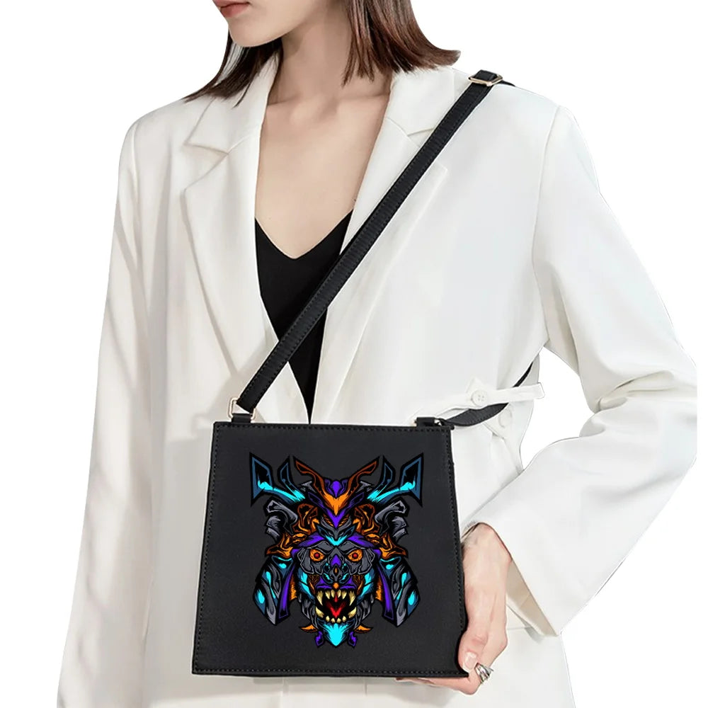 Funny Monster Pattern Shoulder Bag for Women