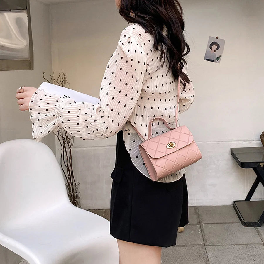 Wild Shoulder Bag Women Plaid Crossbody Bags Ladies H