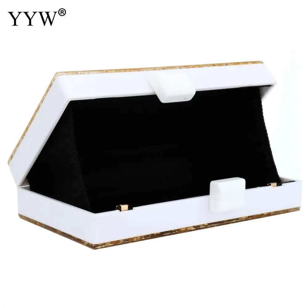 Yellow Sequined Acrylic Evening Bag Women Handbag