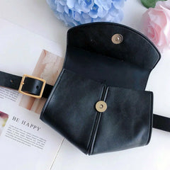 Women Faux Leather Waist Fanny Pack Belt Bag Mini