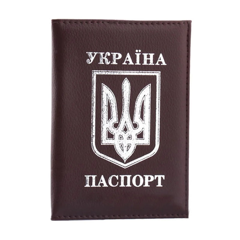 Ukraine Passport Holder Protector Case Business Travel Wallet