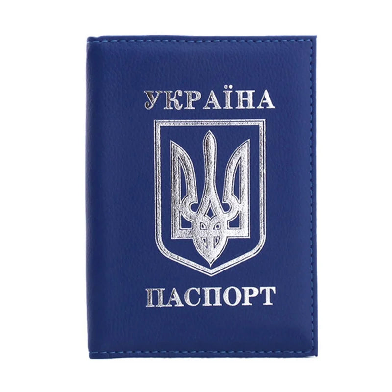 Ukraine Passport Holder Protector Case Business Travel Wallet