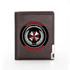 Umbrella Security Leather Wallet Billfold Credit Card Holder Money Bag