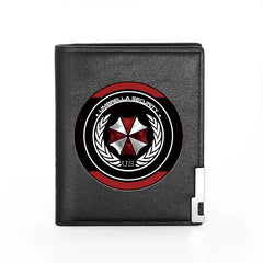Umbrella Security Leather Wallet Billfold Credit Card Holder Money Bag