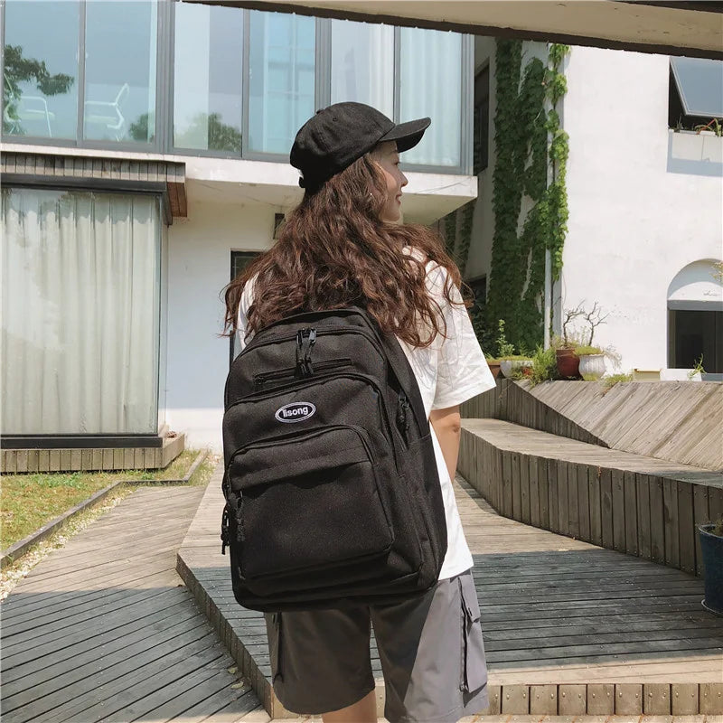 Unisex Waterproof Schoolbag Large Capacity Travel Backpack