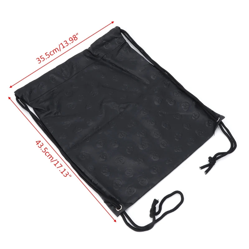 Unisex Skull Drawstring Backpack Bags