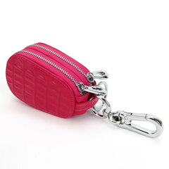 Unisex Leather Key Holder Wallet Organizer - Double Layers