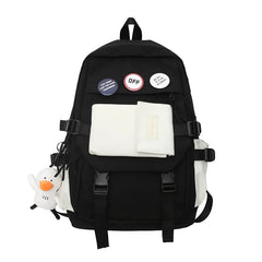Teenage Girl And Boy Backpack Student Schoolbag Waterproof Women Backpacks