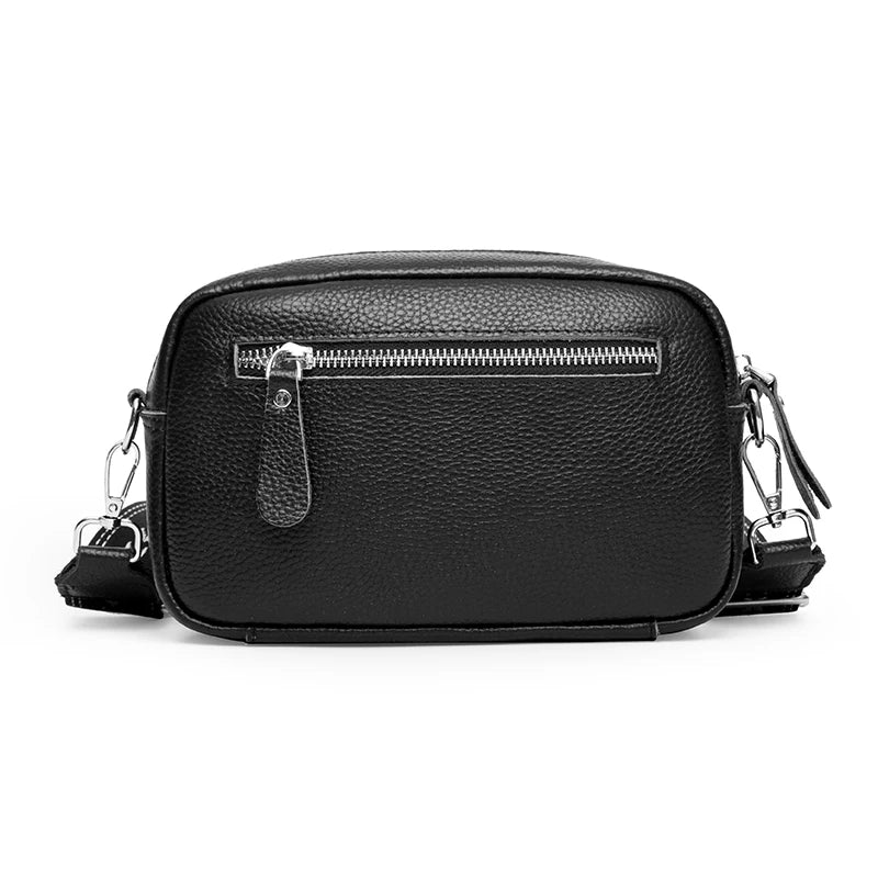 Vintage Cowhide Crossbody Cell Phone Shoulder Bag for Women